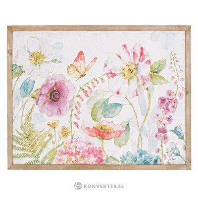 Puitraamiga Lõuendil Seinapilt Flowers (Bizzotto) 88x68
