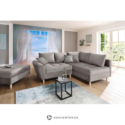 Gray corner sofa (rice)