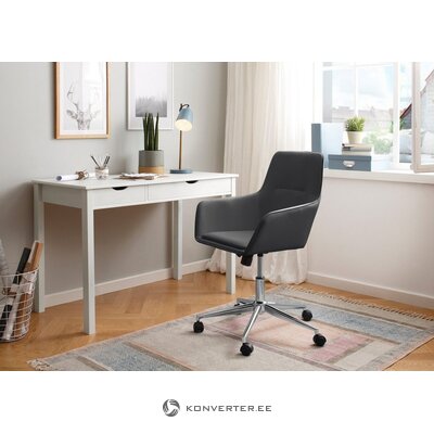 Black leather office chair (marit)