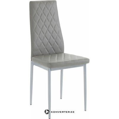 Pehmeä harmaa tuoli metallijaloilla (brooke)