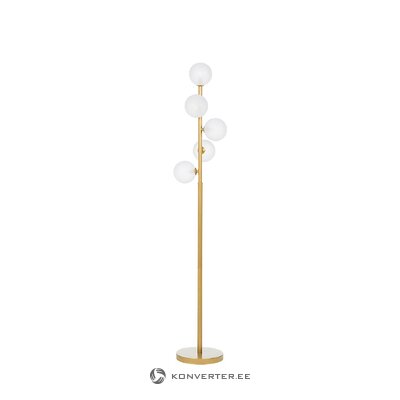 Golden floor lamp coralie (bizzotto) with a beauty flaw