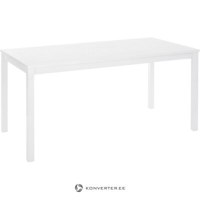 Белый садовый стол (розенборг) с недостатками красоты
