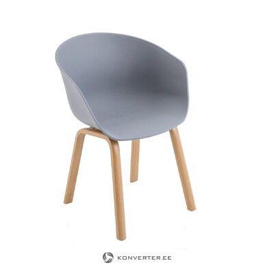 Tamsiai pilka kėdės morkas (tomasucci) nepažeistas, salės pavyzdys, su kosmetiniais defektais.