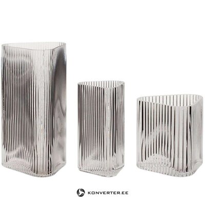 Set of flower vases, 3 pcs Olga (hübsch) in a box, small cosmetic flaws