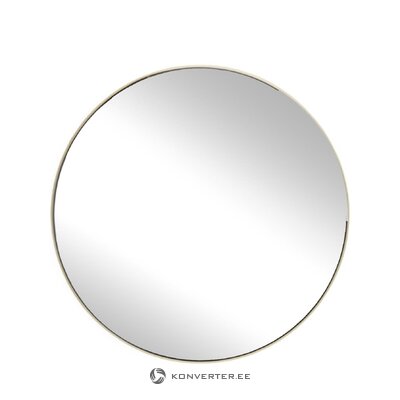 Apvalus sieninis veidrodis auksiniu rėmeliu (ivy) 72cm su smulkiais kosmetiniais defektais