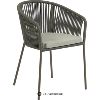 Dark gray garden chair yanet (laforma)