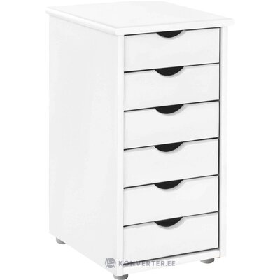 White solid wood chest of drawers (gava)