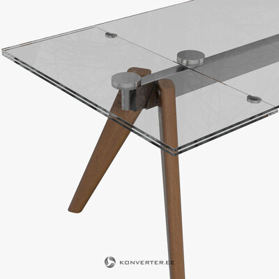 Glass expandable dining table monza (boconcept)