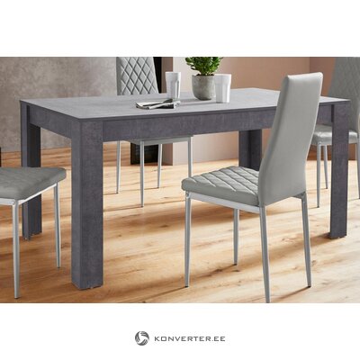 Gray dining table (lynn)