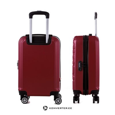 Red suitcase (pierre cardin)