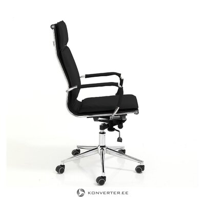 Black office chair (tomasucci) premier with beauty flaws., hall sample
