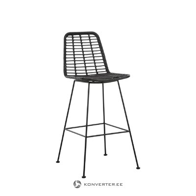 Black bar stool (costa) intact