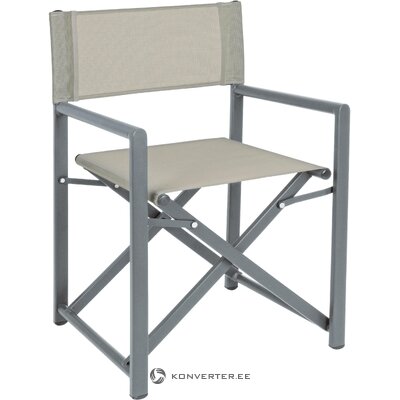 Gray folding garden chair taylor (bizzotto) intact