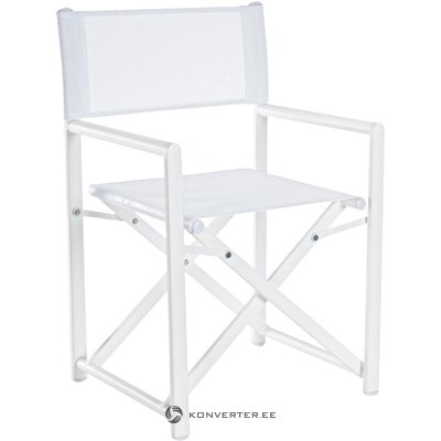 White folding garden chair taylor (bizzotto) intact