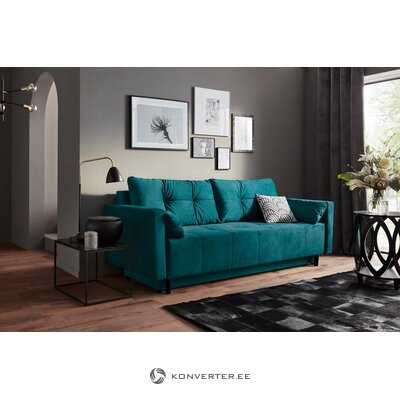 Turkio spalvos miegamoji sofa (saulė)