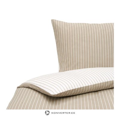 Beige striped bedding set (talin) intact