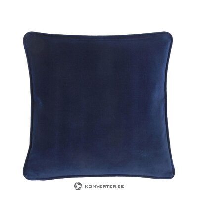 Mėlynas aksominis pagalvės užvalkalas (dana) nepažeistas
