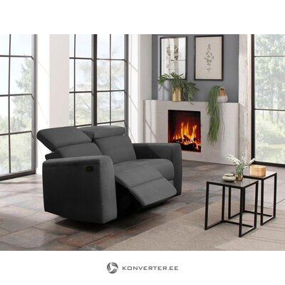 Anthracite narrow sofa with relaxation function (sentrano)