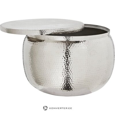 Round aluminum coffee table (lomme)