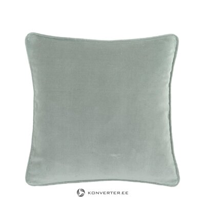 Gray velvet pillowcase (dana) intact