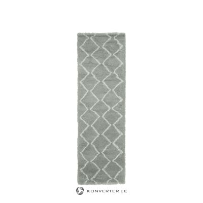 Gray patterned carpet (velma) 80x250 intact