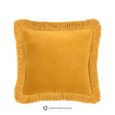 Dark yellow decorative pillow case (phoeby) intact