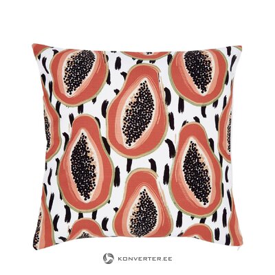 Patterned pillowcase (papaya) intact
