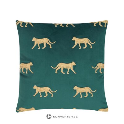Green patterned pillowcase (cheetah) 40x40 whole