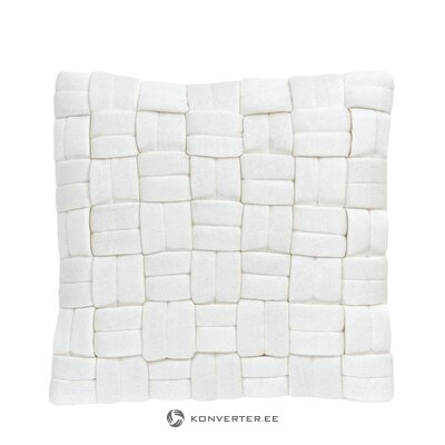 Baltas dekoratyvinis pagalvės užvalkalas (Norman) 40x40 visas