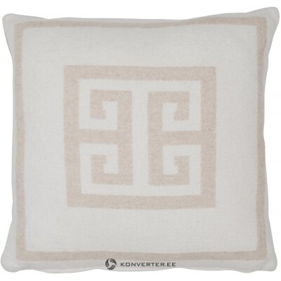 Smėlio-baltos spalvos flanelinis pagalvės užvalkalas lugano (eightmood) 45x45 visas