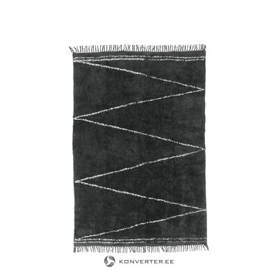 Musta kuviollinen matto (asisa) 160x230 ehjä