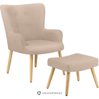 Beige armchair with sharpness (levent)