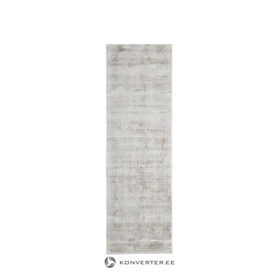 Gray-beige hand-woven viscose carpet (jane) 80x250 whole