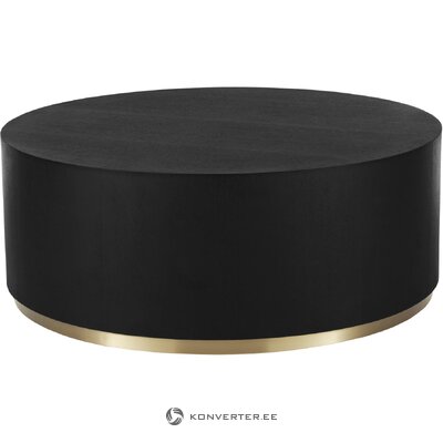 Juodos ir auksinės spalvos kavos staliukas (Clarice) d=90 nepažeistas