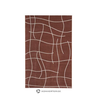 Ruskeakuvioinen matto (lillian) 200x300 ehjä