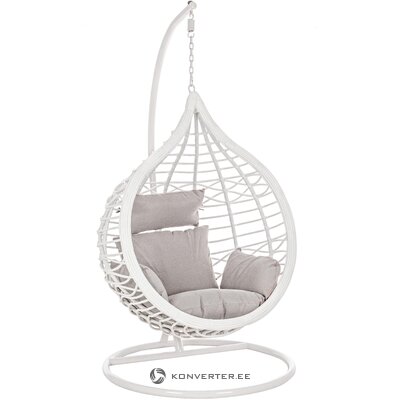 Белый садовый подвесной стул torres (bizzotto) неповрежденный
