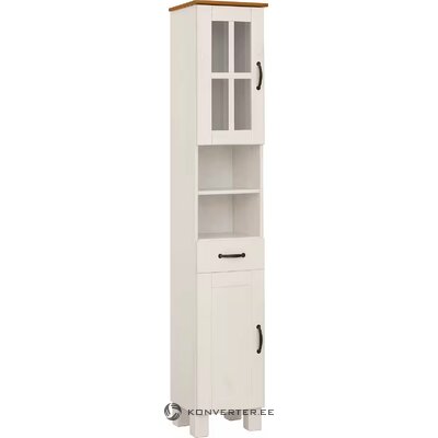 Tall white bathroom cabinet (rodby) intact