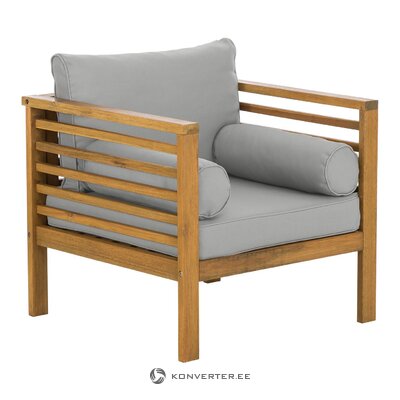Solid wood garden armchair (bo)