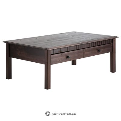 Dark Brown Solid Wood Coffee Table (Whole, Boxed)