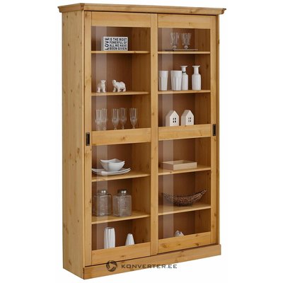Light brown solid wood display cabinet (marina)