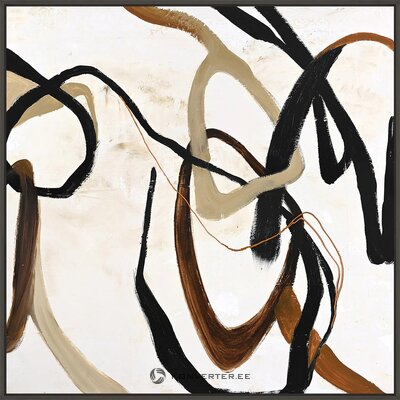 Rankų darbo paveikslas su juodu rėmeliu „Dar kartą“ (Malerifabrikken), 100x100