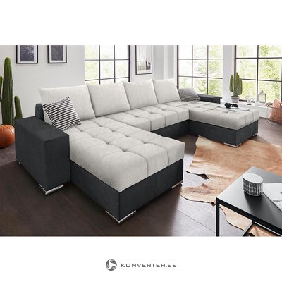 Антрацитово-серебряный диван-кровать (в коробке, весь)
