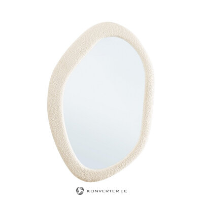 White Boucle Fabric Mirror (W-FR) 59X90
