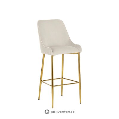 Smėlio spalvos aukso spalvos baro kėdė (atidaryta) nepažeista