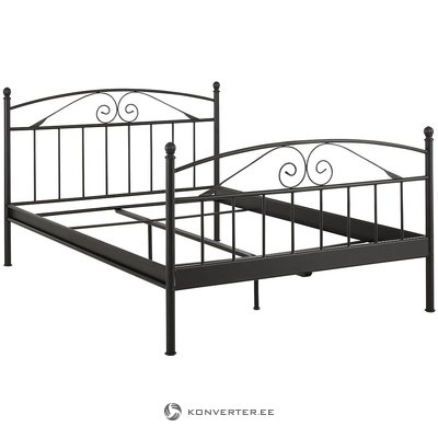 Melna metāla gulta (birgit) (140x200cm)