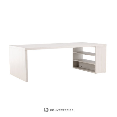 Light Dining Table with Shelf (Mika) 110x230