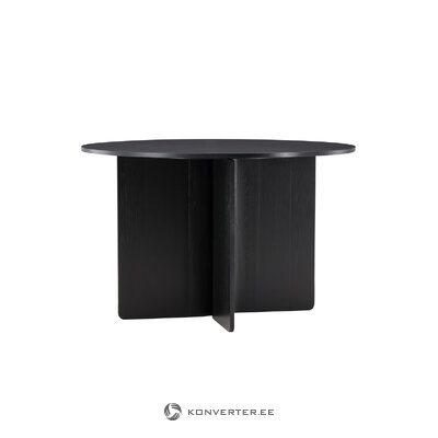 Black Round Dining Table (Tyresö) d=120