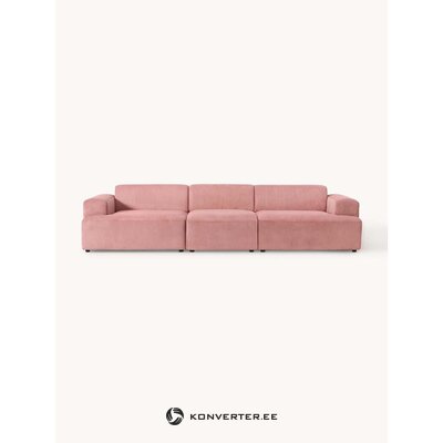 Vaaleanpunainen modulaarinen sohva (Melva)
