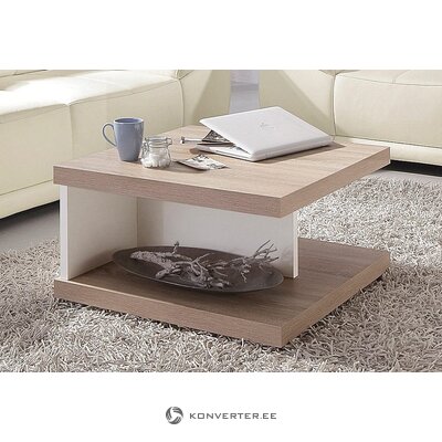 Pruun-Valge Ratastel Diivanilaud (Astra)