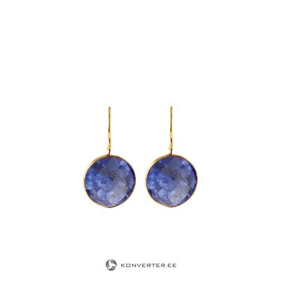 Blue gold plated sapphire earrings cathy (gemshine) whole